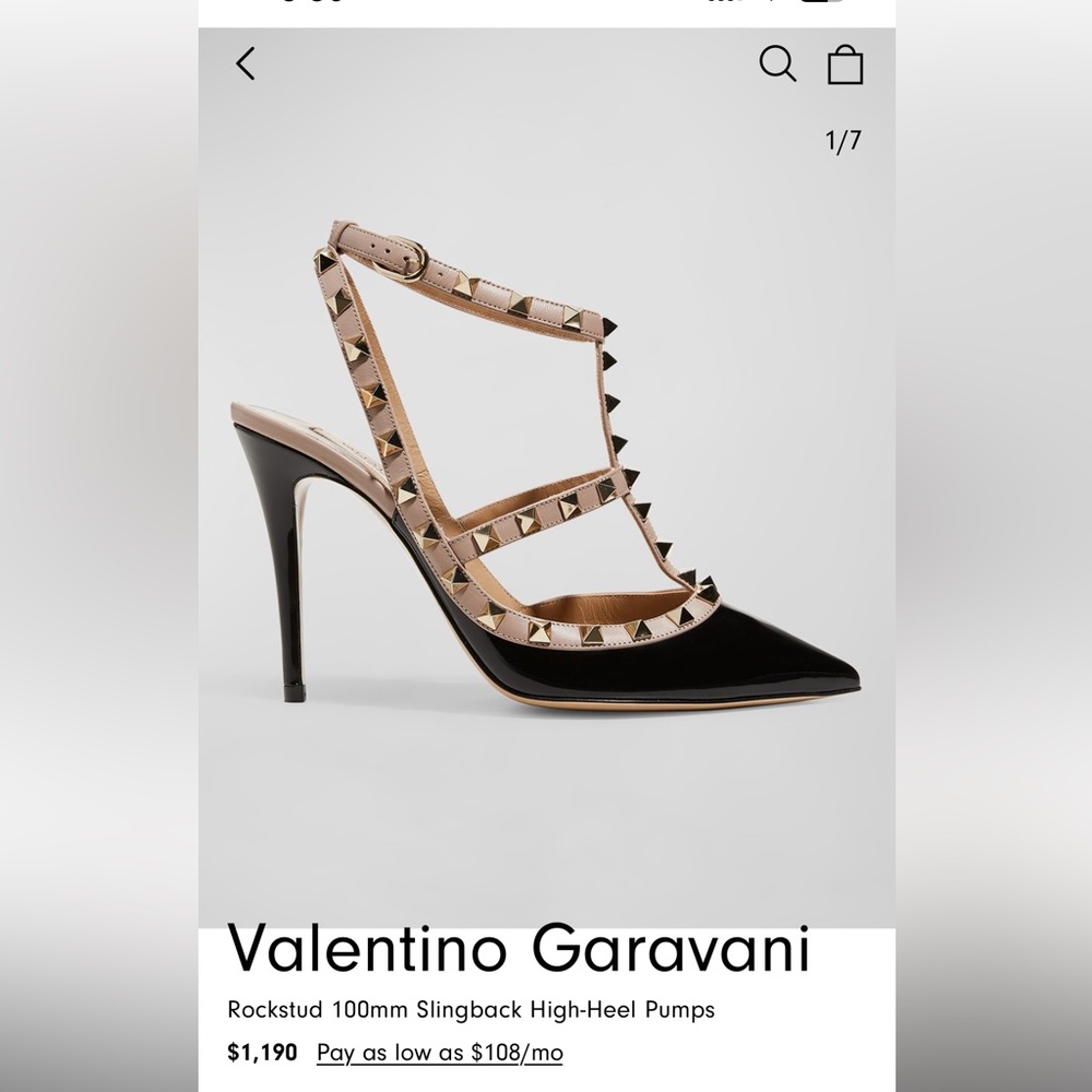 Valentino Rockstud patent heels